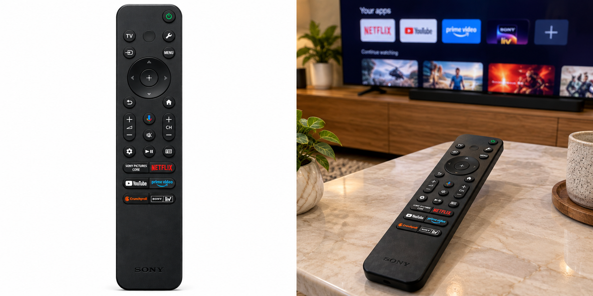 Sony Smart TV Remote product and lifestyle image