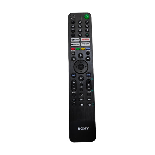 Front view of original Sony Smart TV remote with OTT and voice control buttons