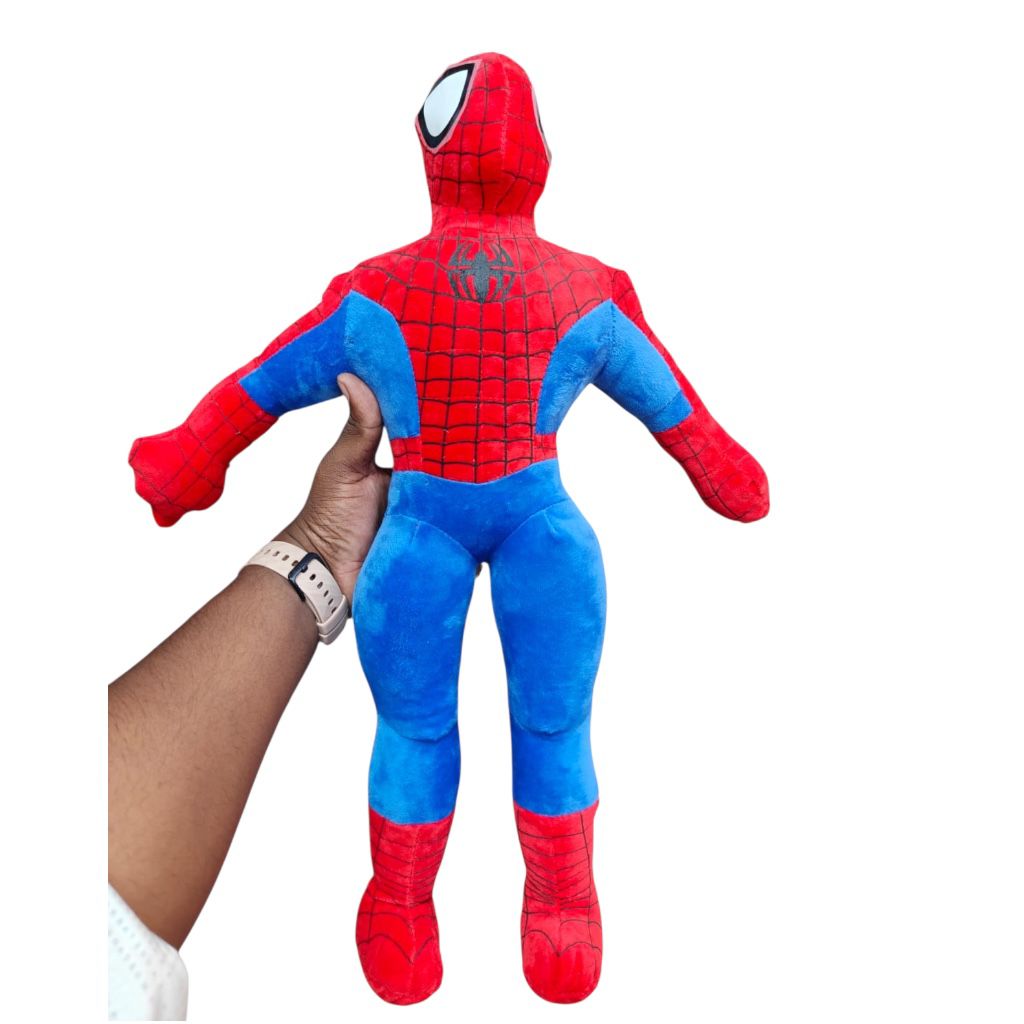 Spider Man plush soft toy red and blue superhero stuffed doll for kids