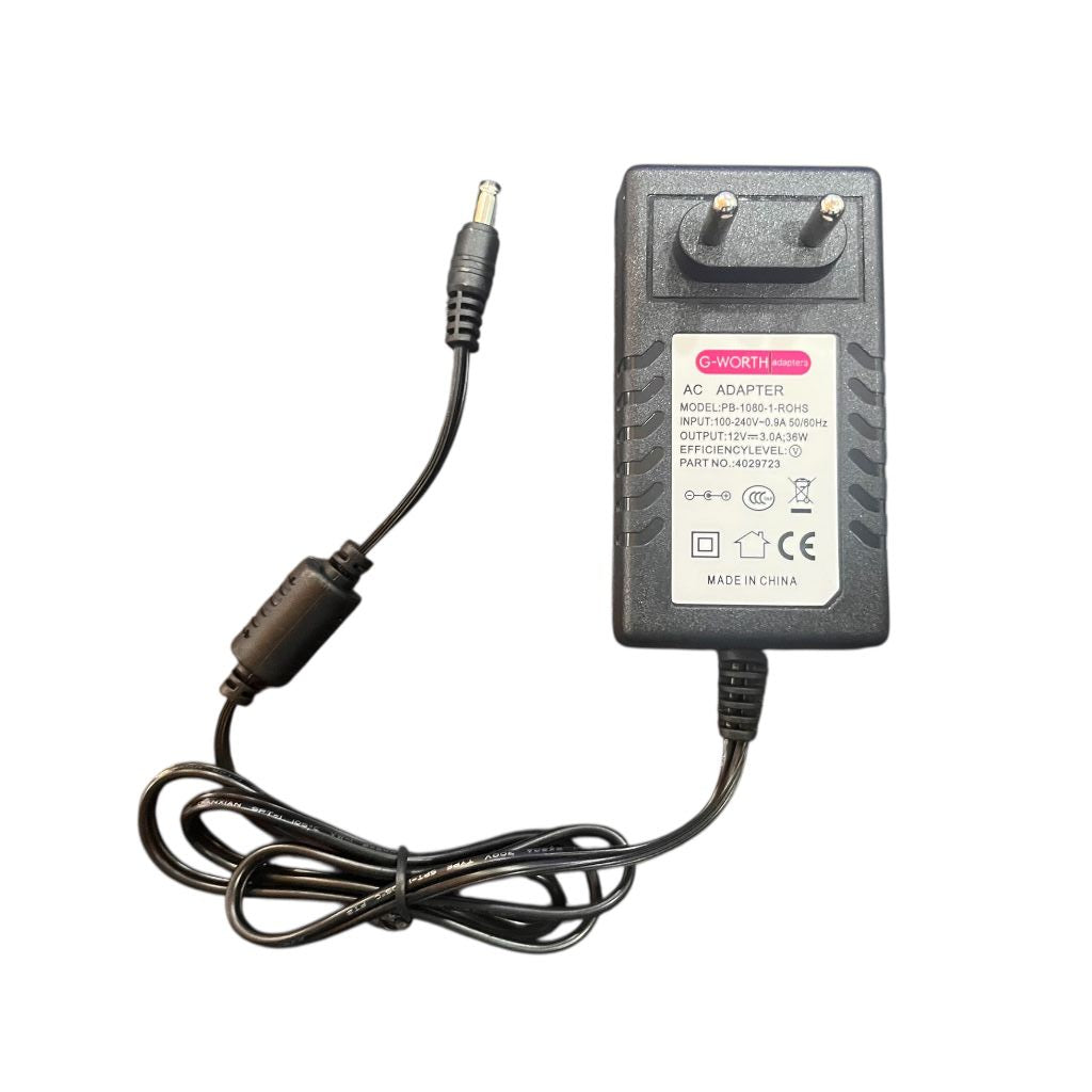 Universal 12V 3A AC adapter with cable