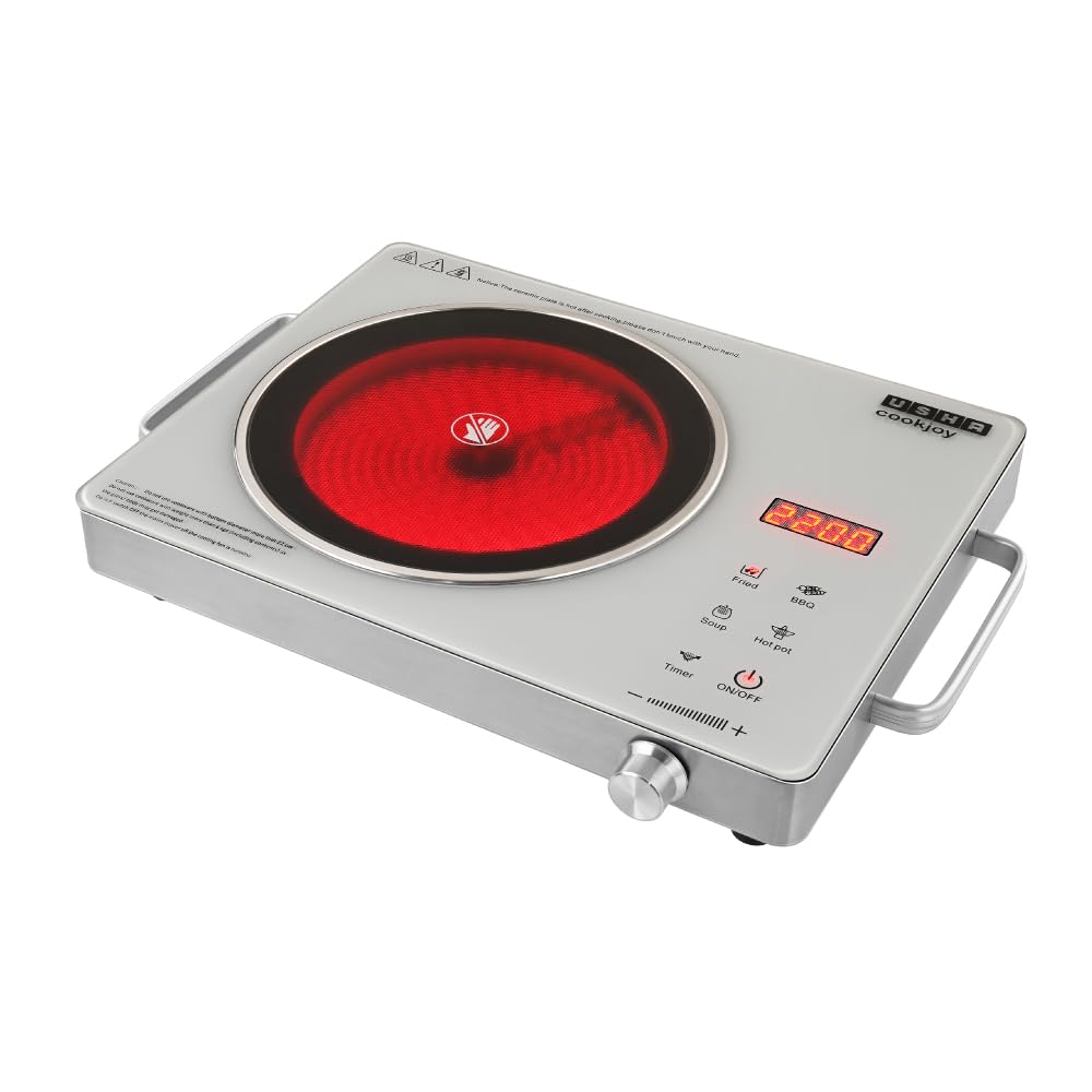 USHA IR2200TCW 2200W infrared cooktop with grill