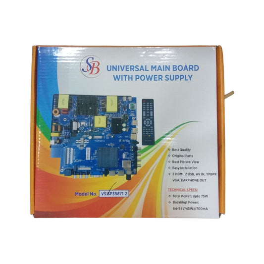 VS.SP35871.2 Android Smart TV Main Board for 50‑55 inch LED/LCD with Remote