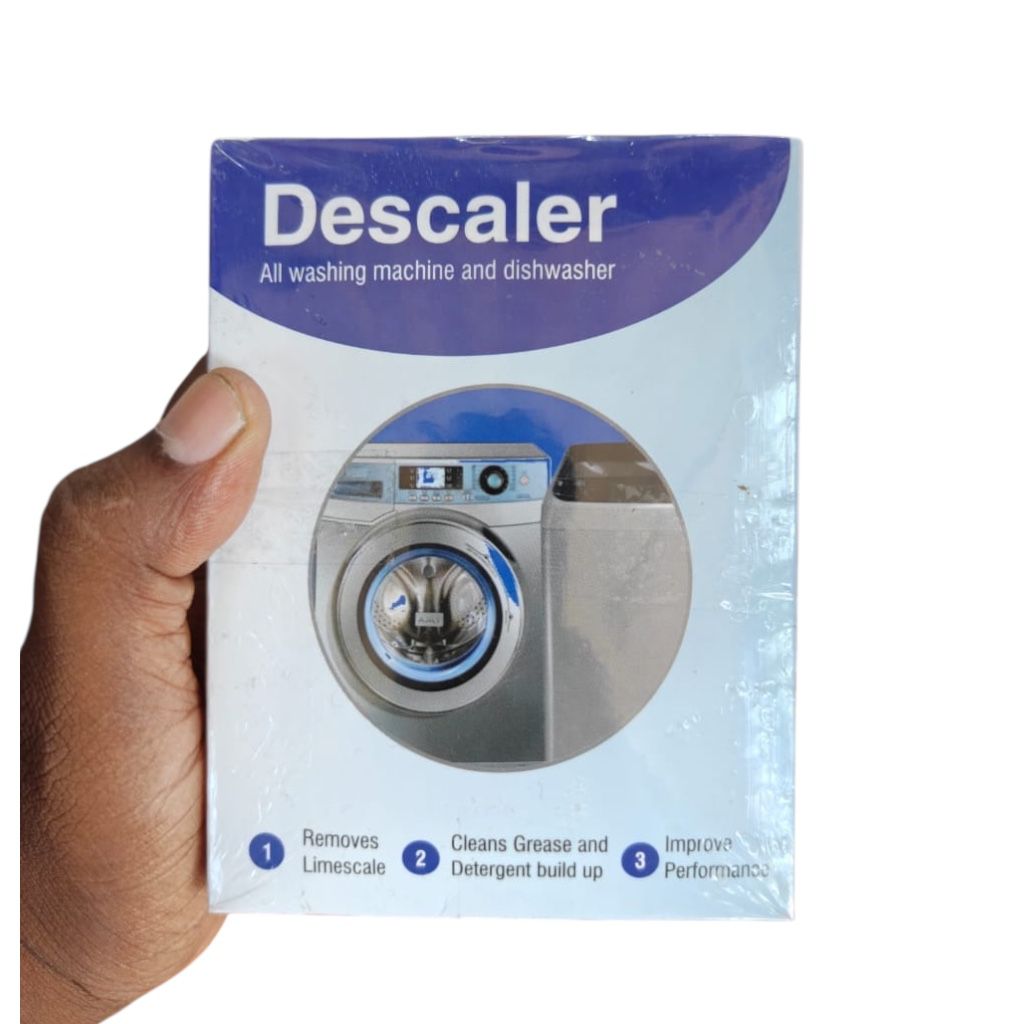 Washing machine descaler powder pack of 6 removes limescale buildup