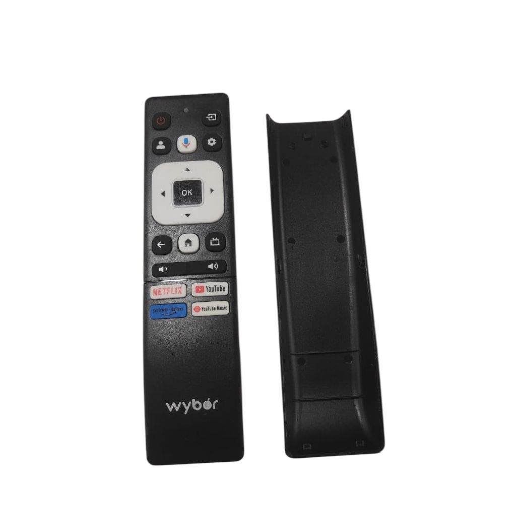 Wybor Android Smart TV remote with voice control and streaming buttons