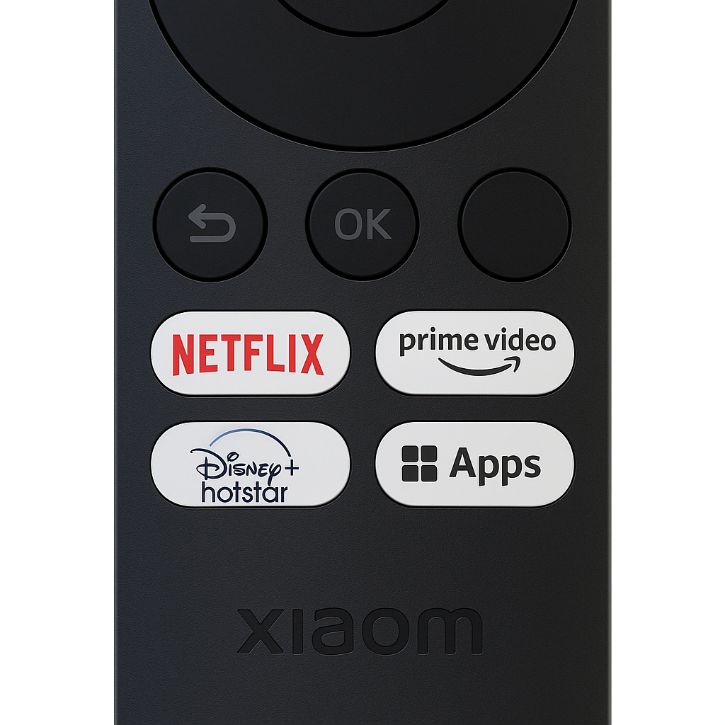 Xiaomi Smart TV Remote lifestyle — person using Xiaomi TV India Faritha 2026