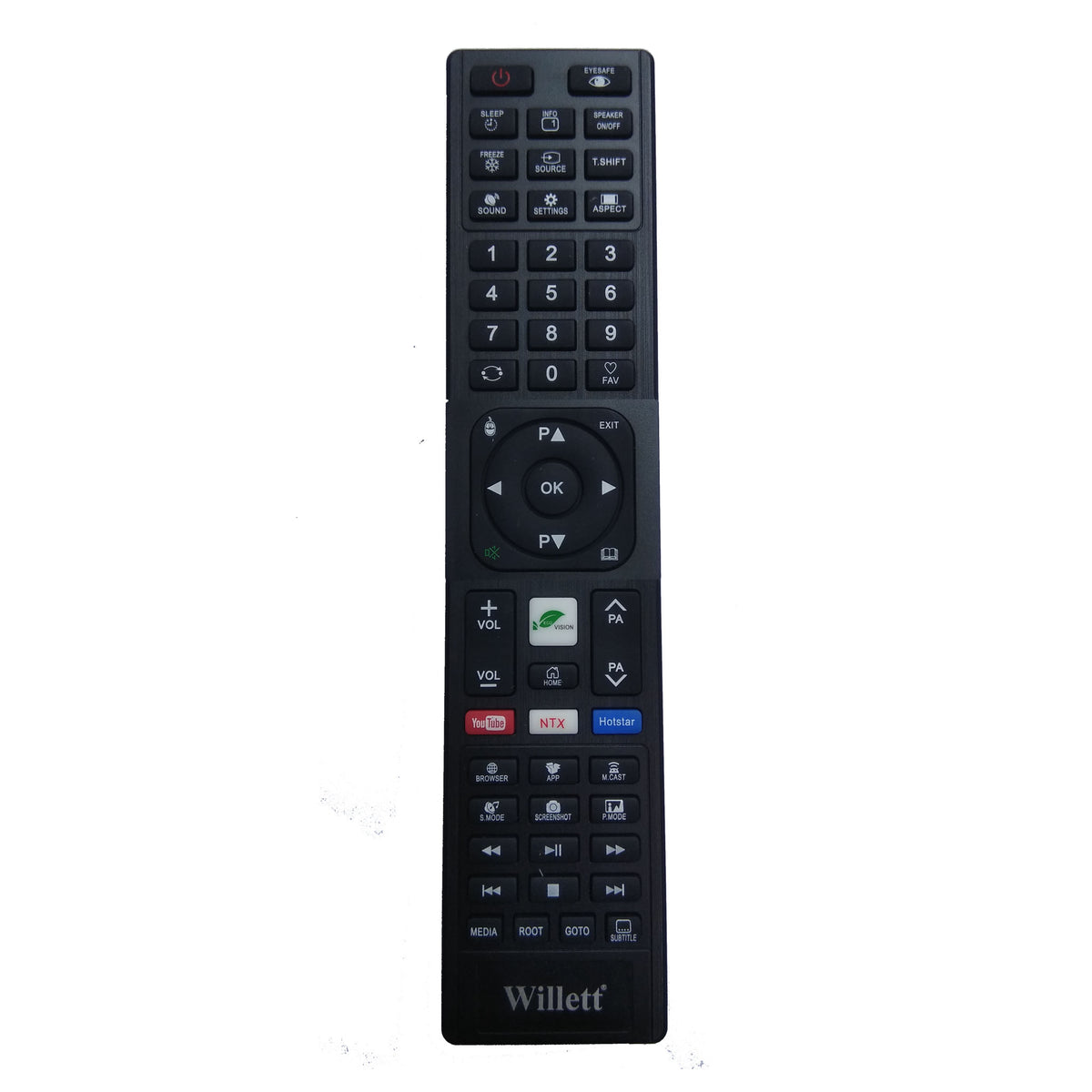 Willet Smart LED TV Remote — compatible F series India Faritha 2026