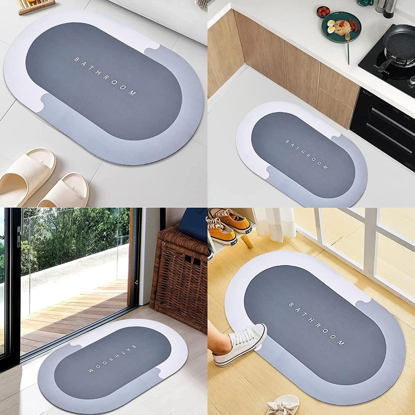 Super Absorbent Bath Floor Mat - Faritha