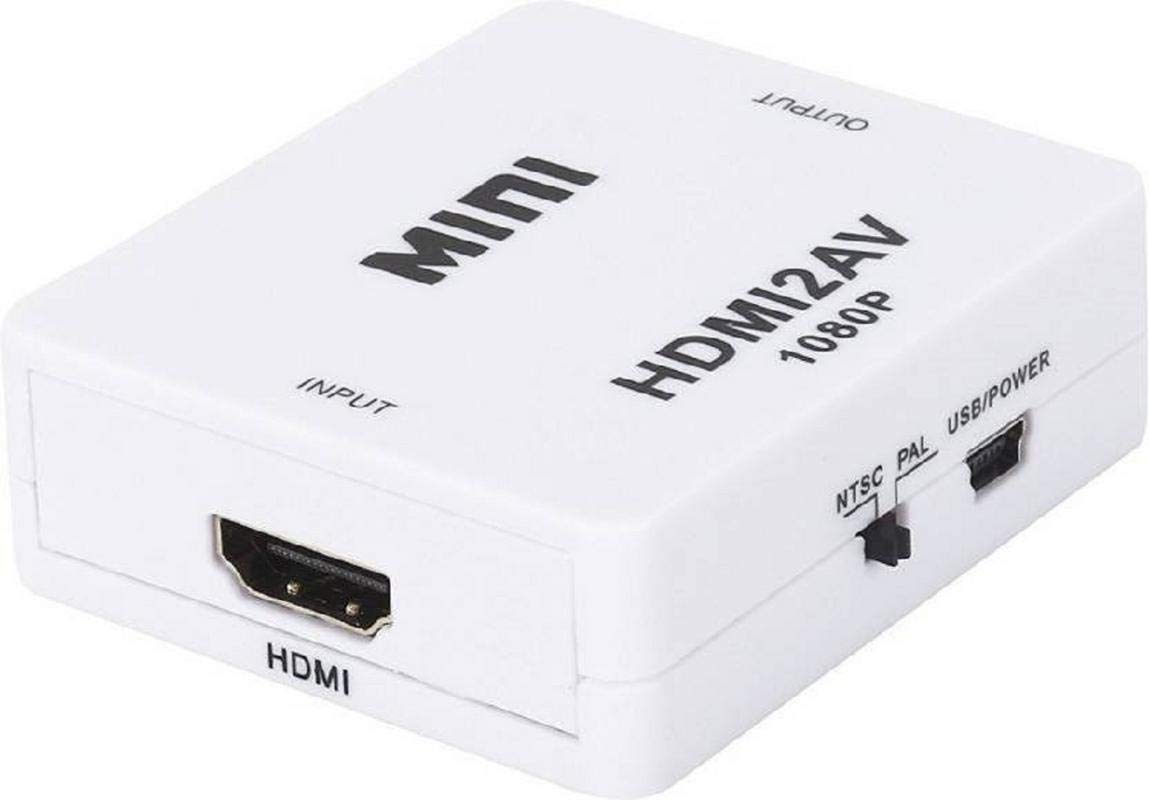 Mini HDMI 2 AV UP Scaler 1080P HD Video Converter Media Streaming Device* - Faritha