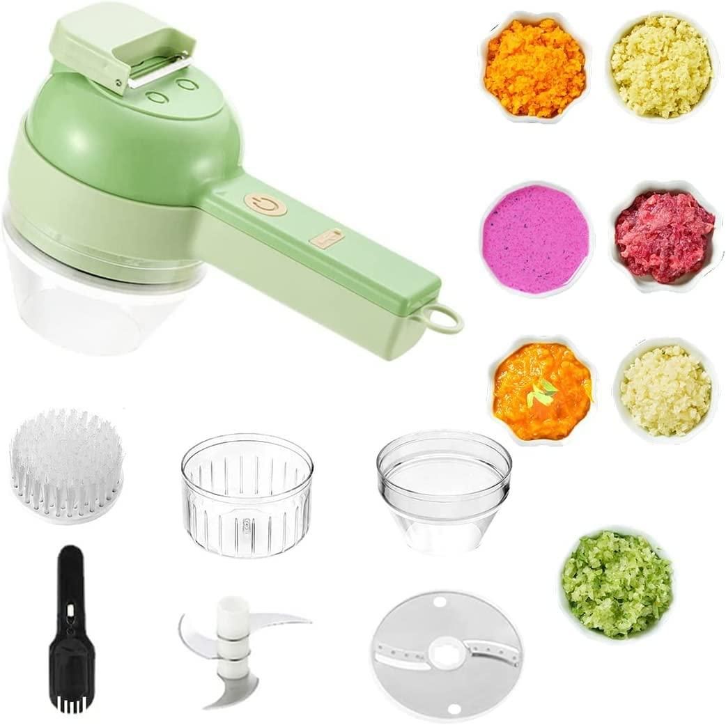 Faritha 4 in 1 Portable Rechargeable Electric Vegetable Cutter Set - Faritha