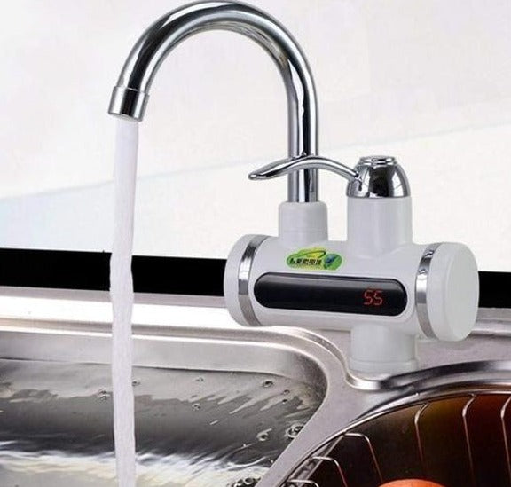 Instant Water Heater Electric Faucet Kitchen/Bathroom Hot Water Heating Tap Tankless - Faritha