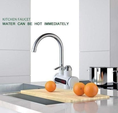 Instant Water Heater Electric Faucet Kitchen/Bathroom Hot Water Heating Tap Tankless - Faritha