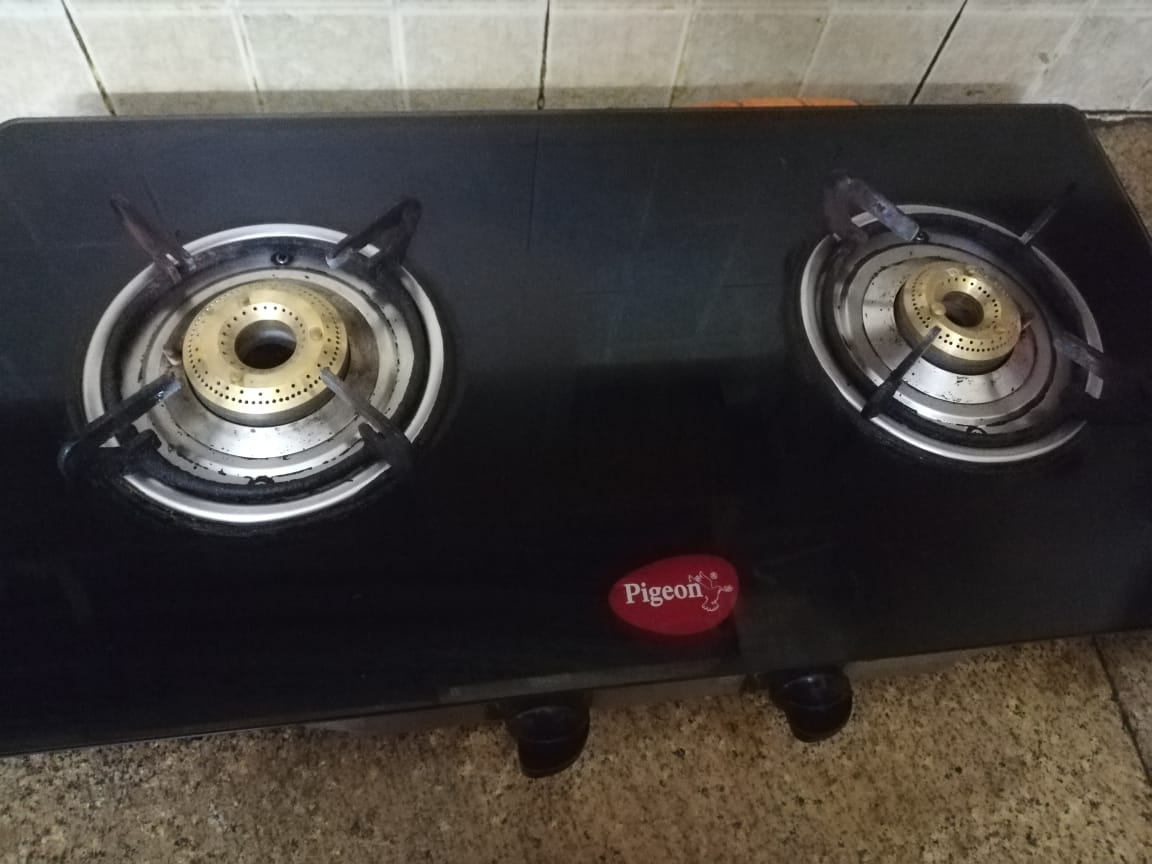 2 Nos gas stove burner with bottom suitable for all Model Stove SM -  Bottom 3 Screw Type