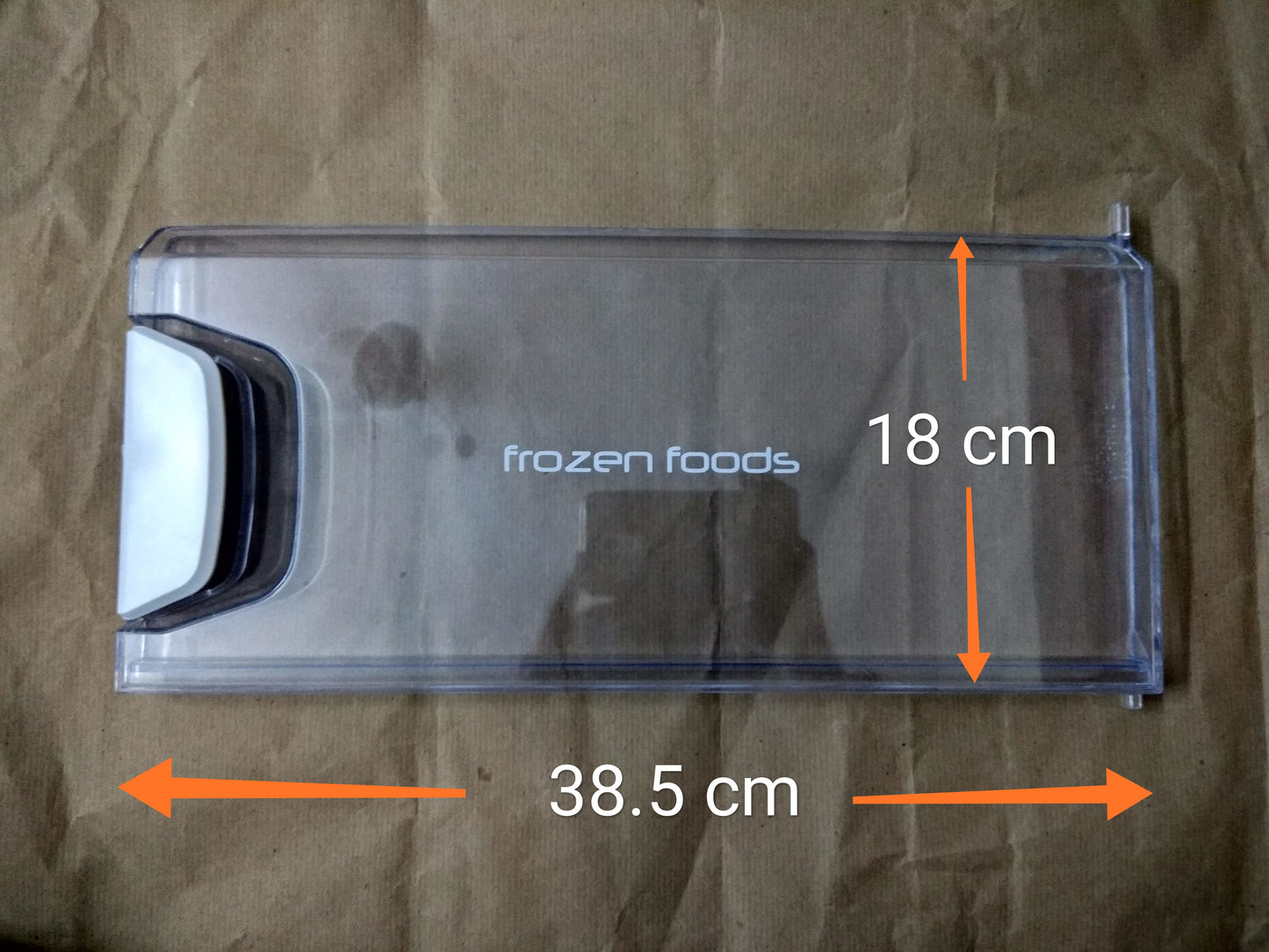 Freezer door for godrej edge pro 190 litres refrigerator (White Handle) Length 38.5 CM Breath 18 CM