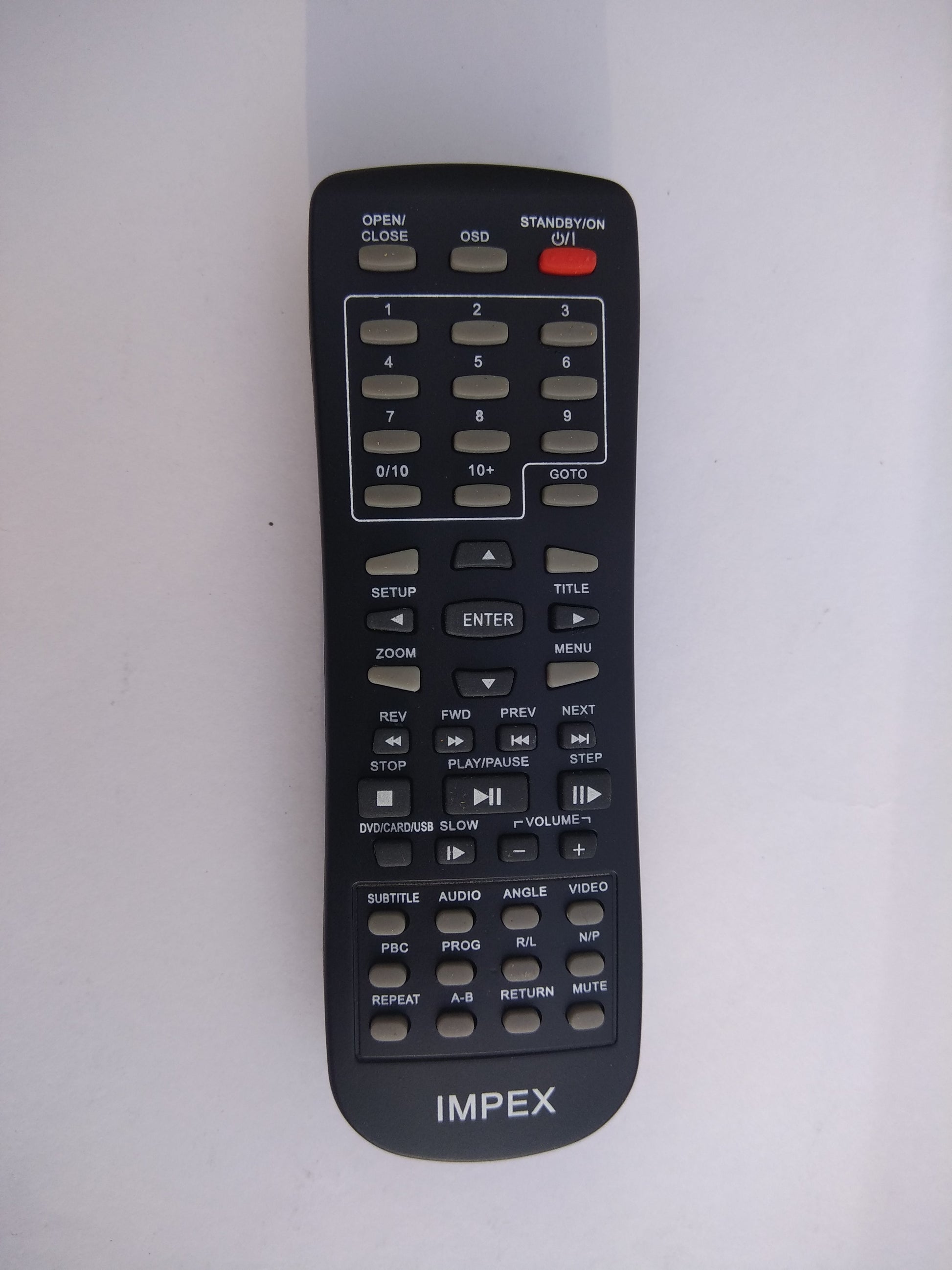 Impex dvd player remote control (DV11) - Faritha