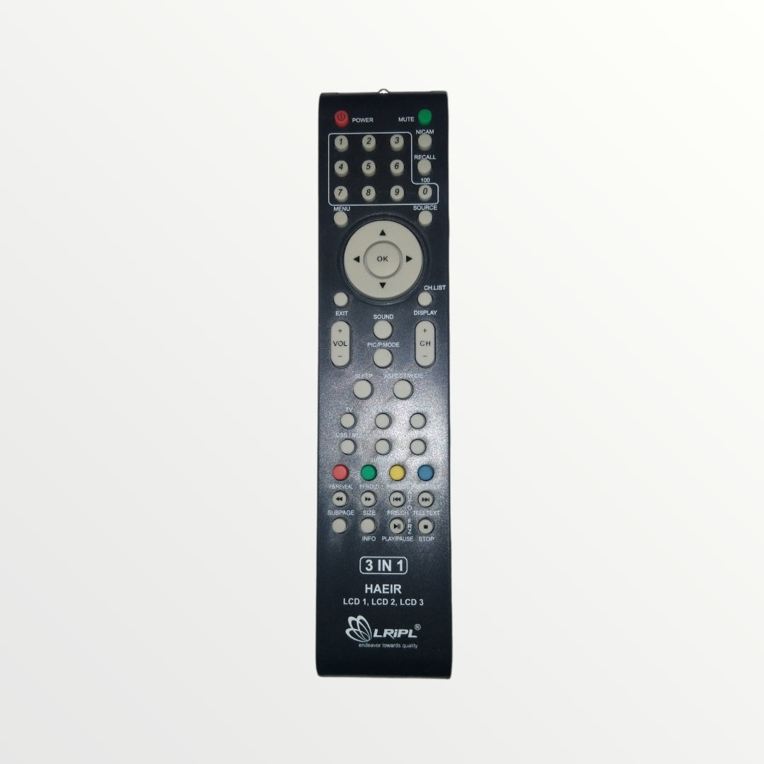 HAIER  3 in 1 LCD TV REMOTE CONTROL * Compatible*High Sensitivity (LD19)