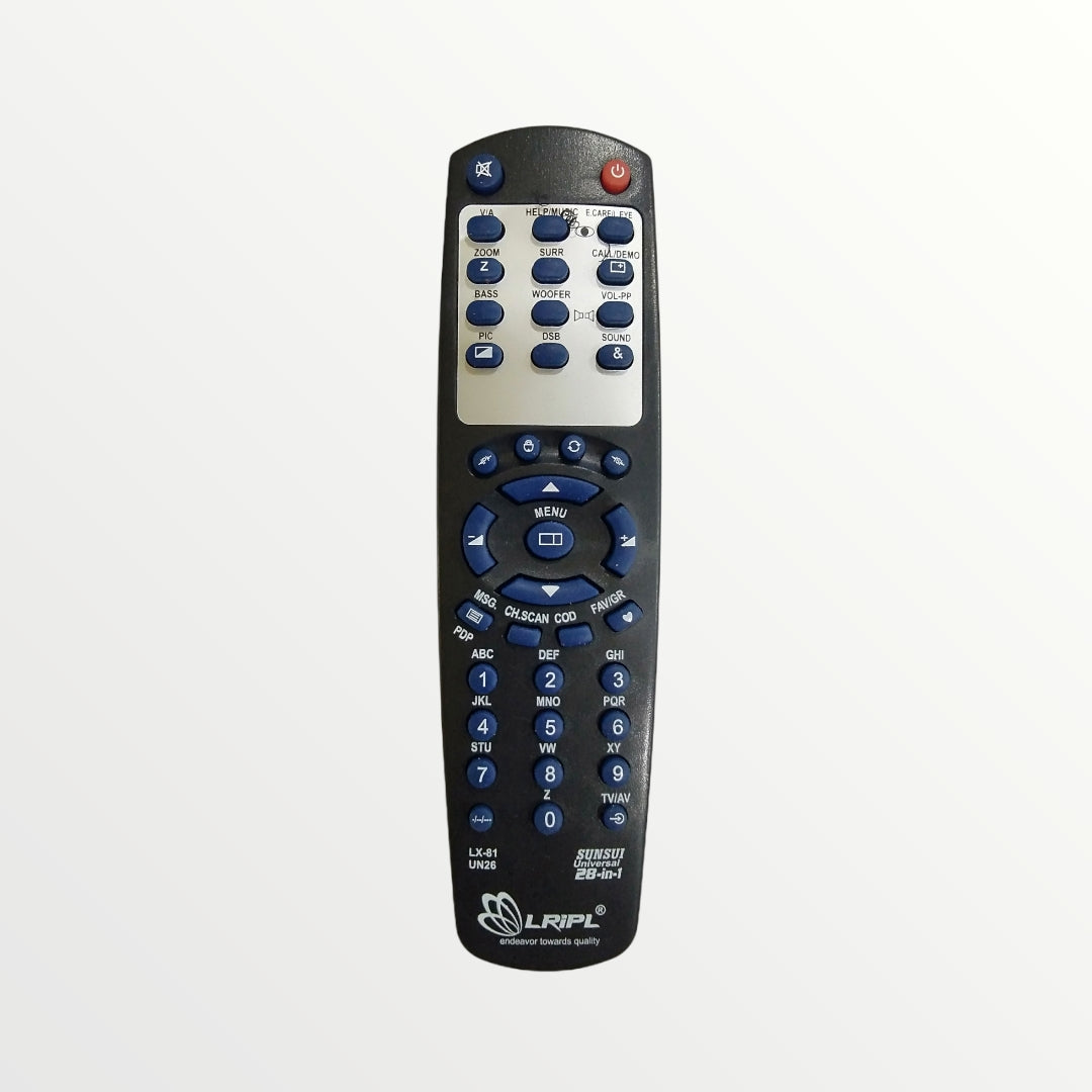 Sansui Universal  Common TV Remote Control 28 in 1 (TV16)