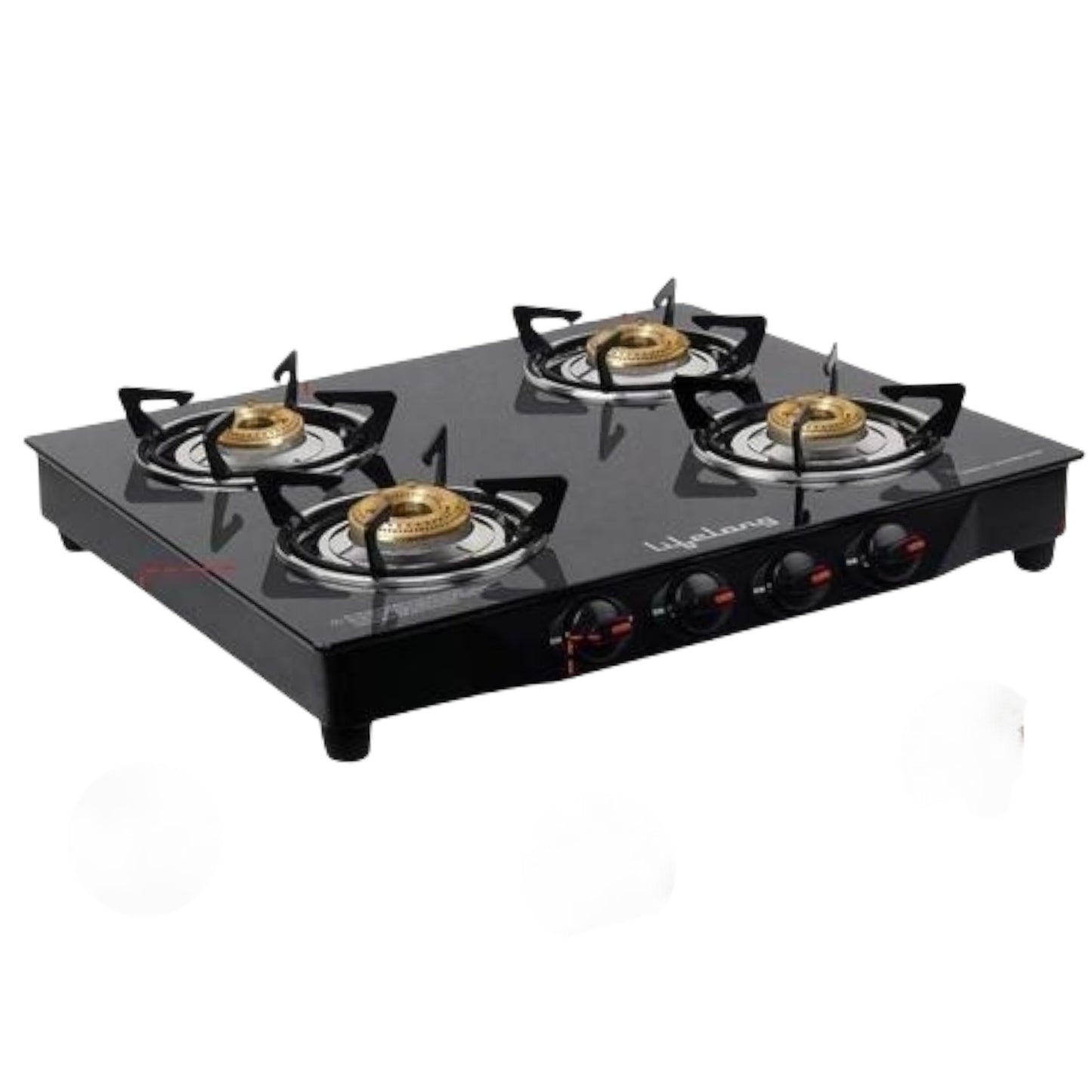 4 Burner Glass-Top & Stainless Steel - Faritha