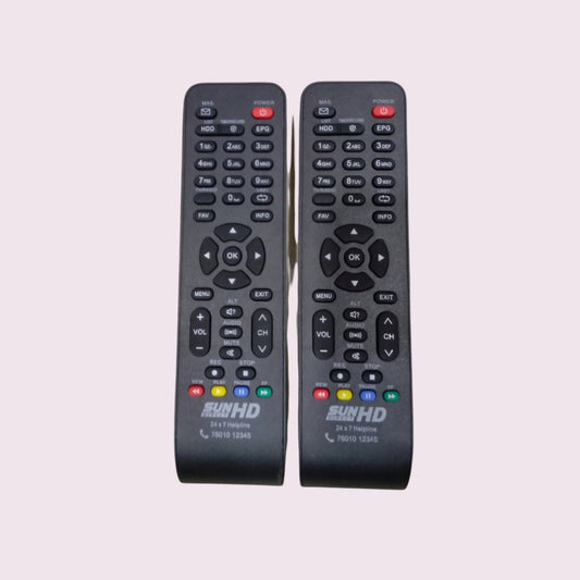COMBO OF 2 PCS SUN DIRECT HD  DTH  REMOTE CONTROL  Compatible High Sensitivity*(Small) Good Quality