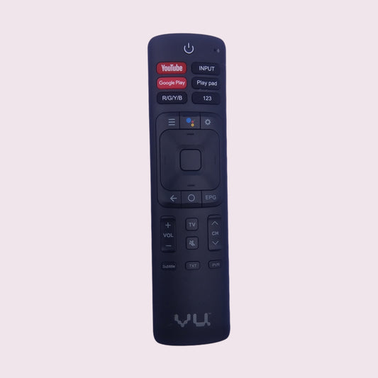 VU Smart TV remote control Youtube, Googleplay - Faritha