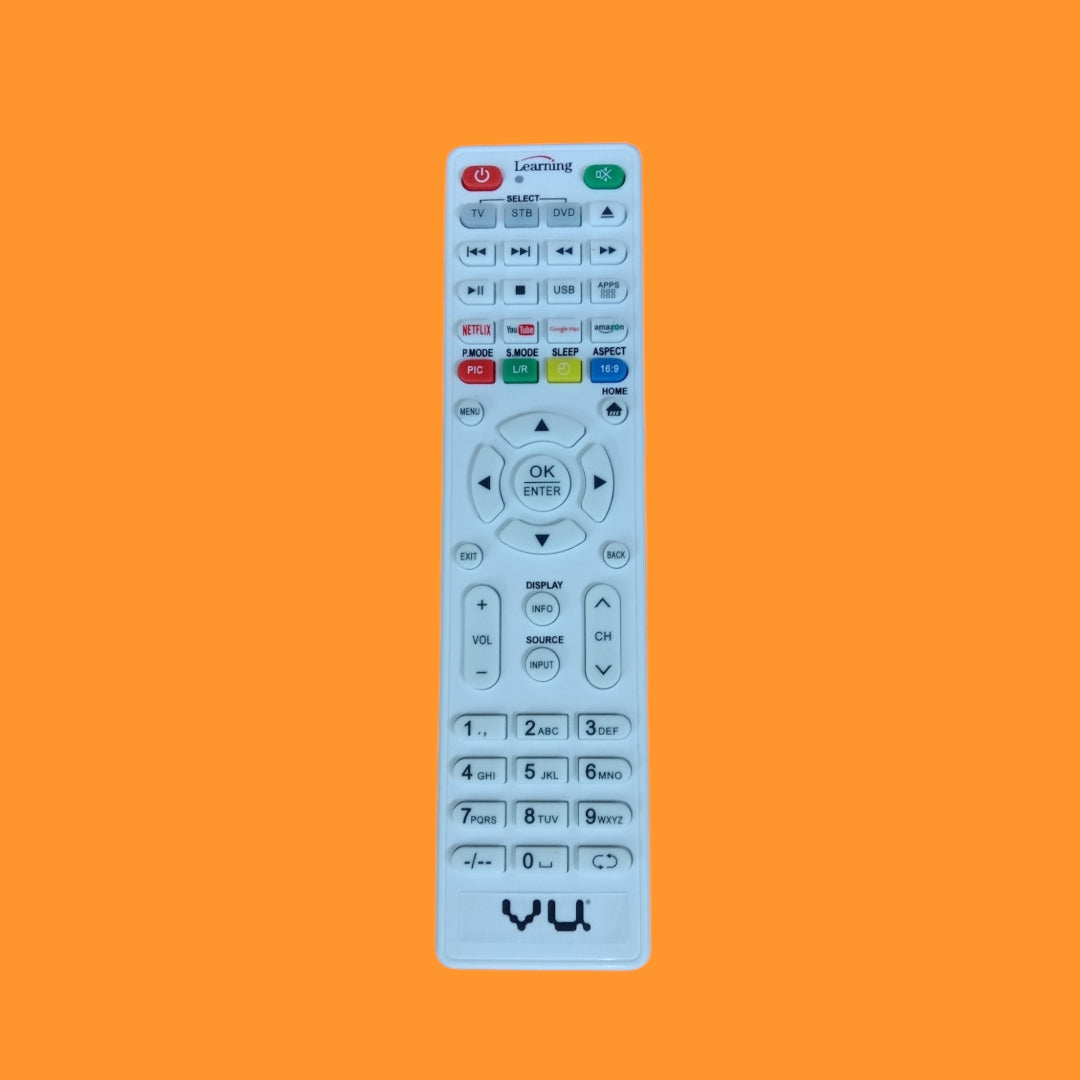VU Smart TV remote control Youtube, Netflix,Googleplay,amazon prime