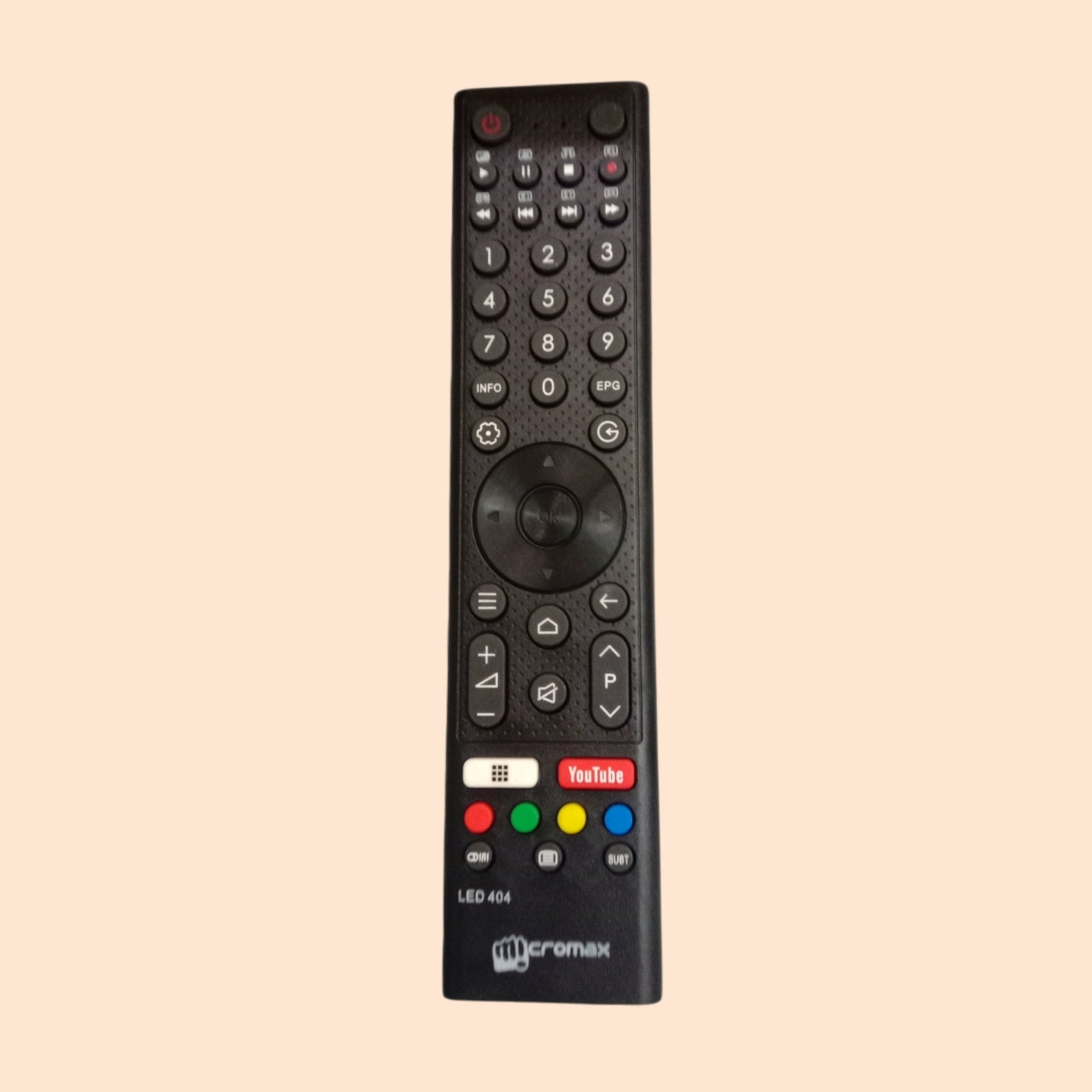 Micromax smart tv remote with youtube - Faritha