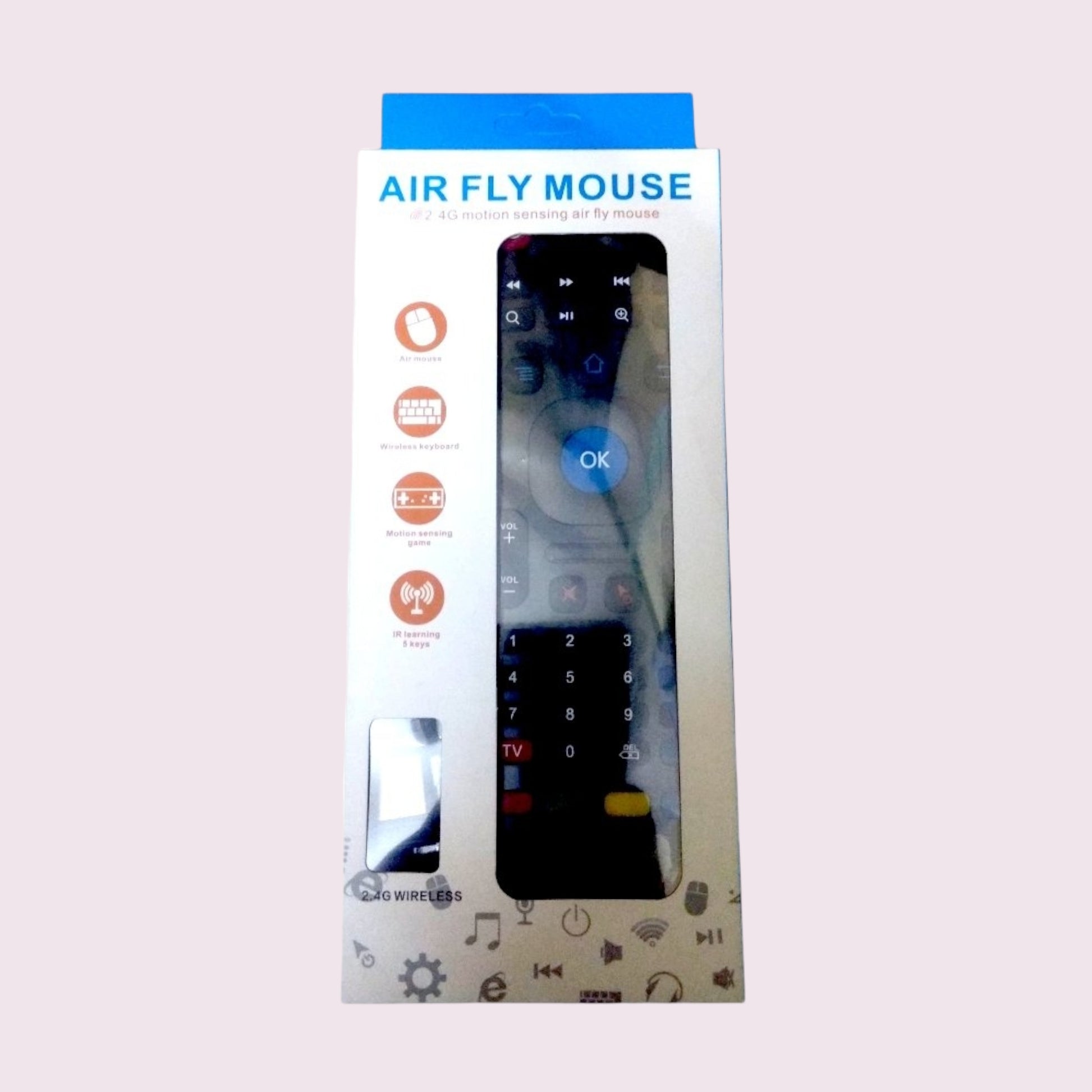 Air Fly Mouse 2.4 G motion sensing air fly mouse Hybite Ir Smart Tv,Android Tv Box, Mini Pc, Laptop, Projector, Gaming; Air Mouse Wireless Keyboard Motion Control - Faritha