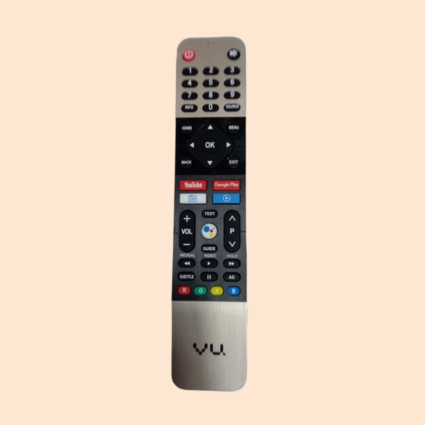 VU Smart TV remote control Youtube,google play,prime video,Netflix