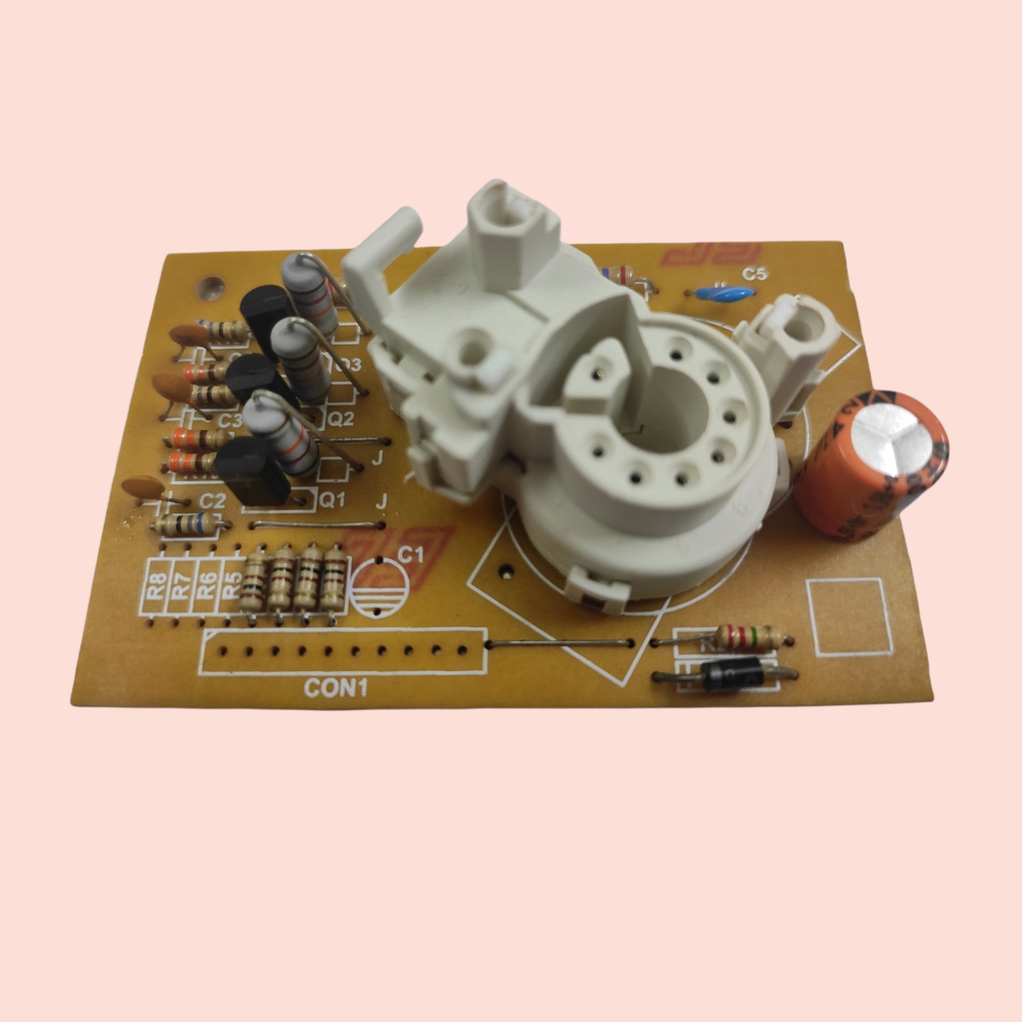 7 Pin Terminals CRT Socket White - Faritha