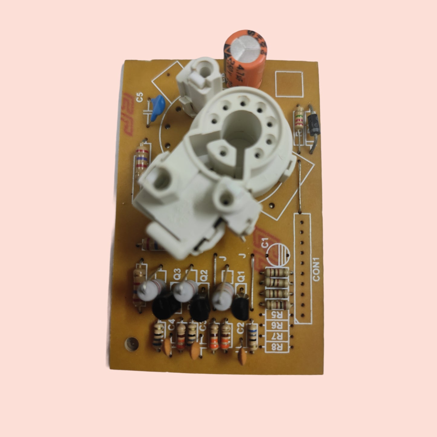 7 Pin Terminals CRT Socket White - Faritha