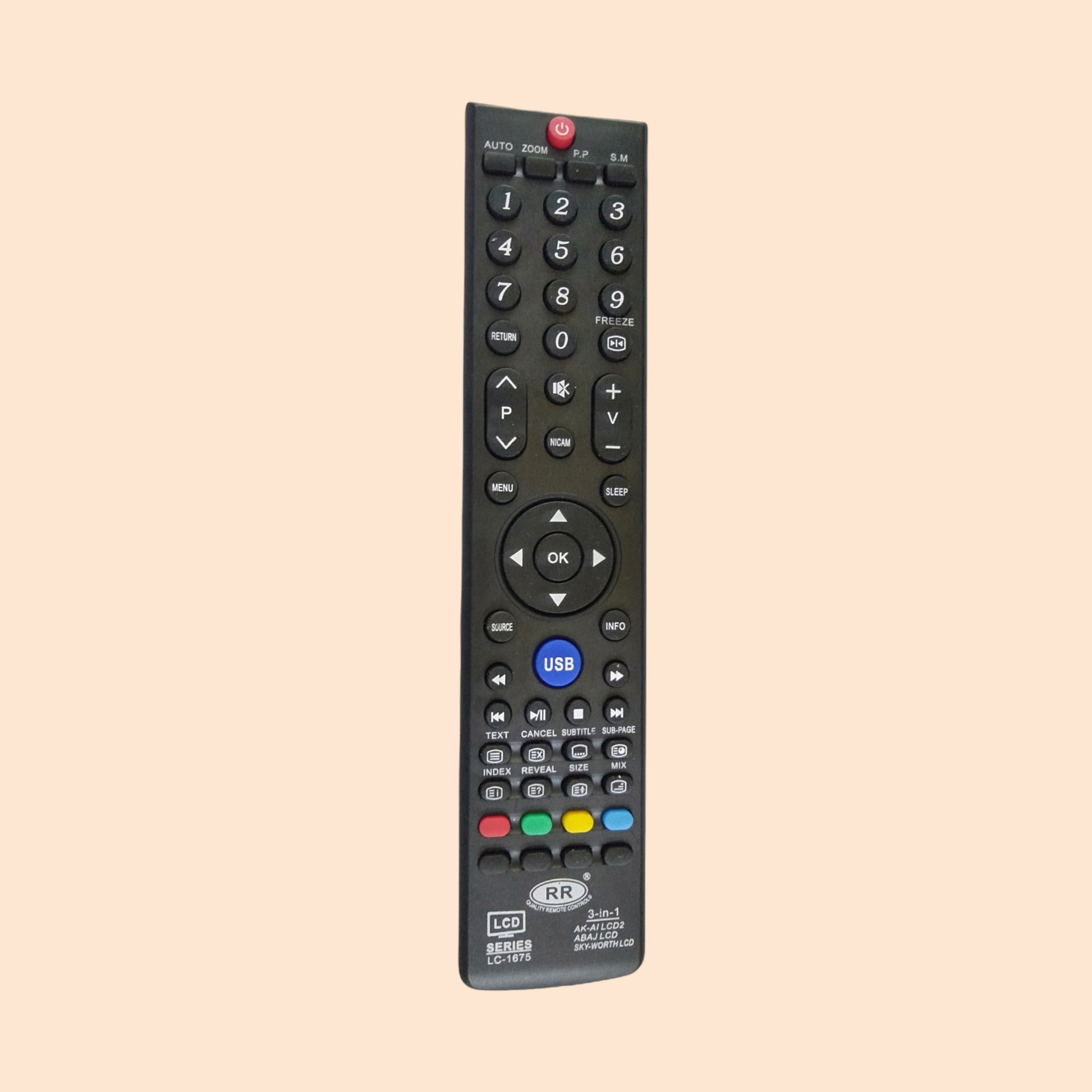 Akai, Abaj ,Skyworth LED LCD TV Remote 3 in 1 Remote(LD 32) - Faritha