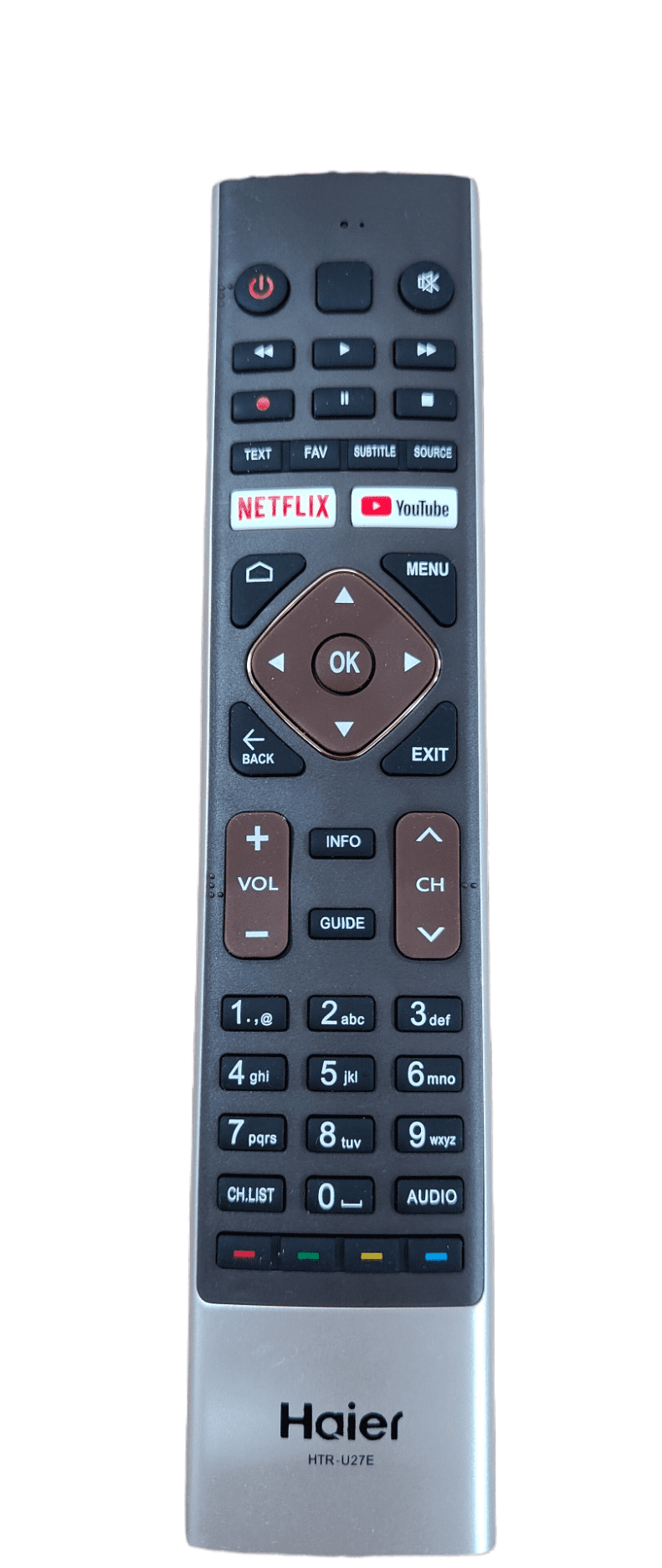 Haier Smart TV remote control Youtube,Netflix without voice recognition - Faritha