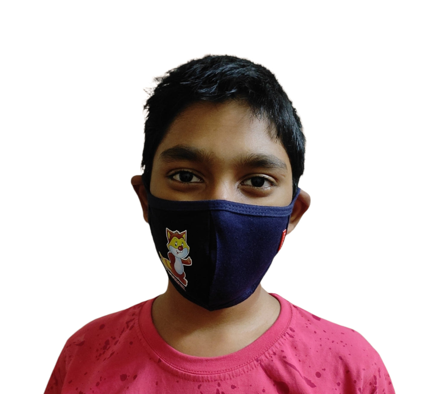 Poomex Kids Face Mask washable Combed Cotton 4 Pcs