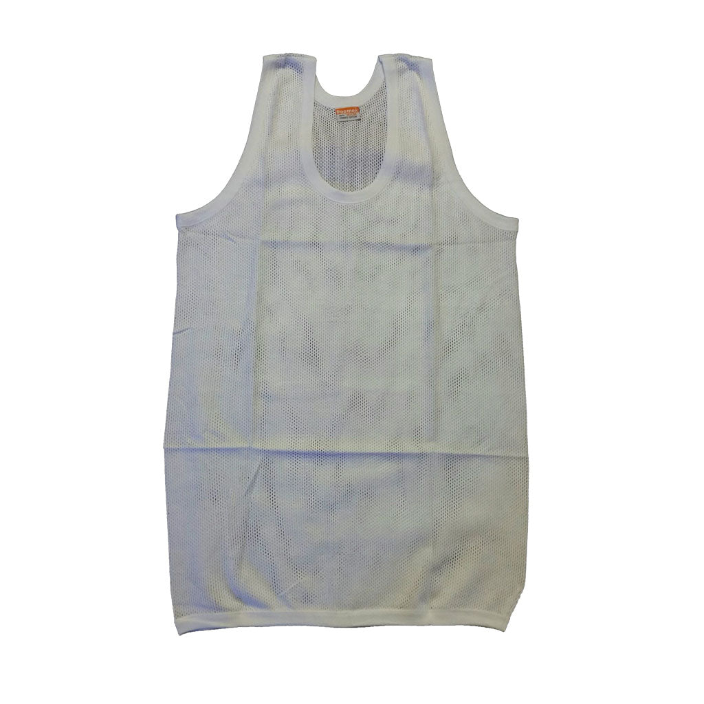 Poomex Gents White Menscool (Dotted Net Type) Sleeveless and Halfsleeve