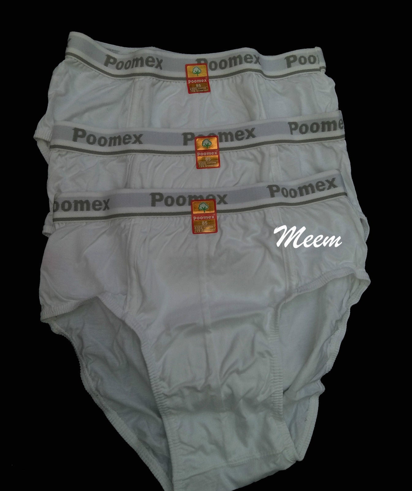 Poomex Gents Jetty Brief White Colour 100% Cotton - Faritha