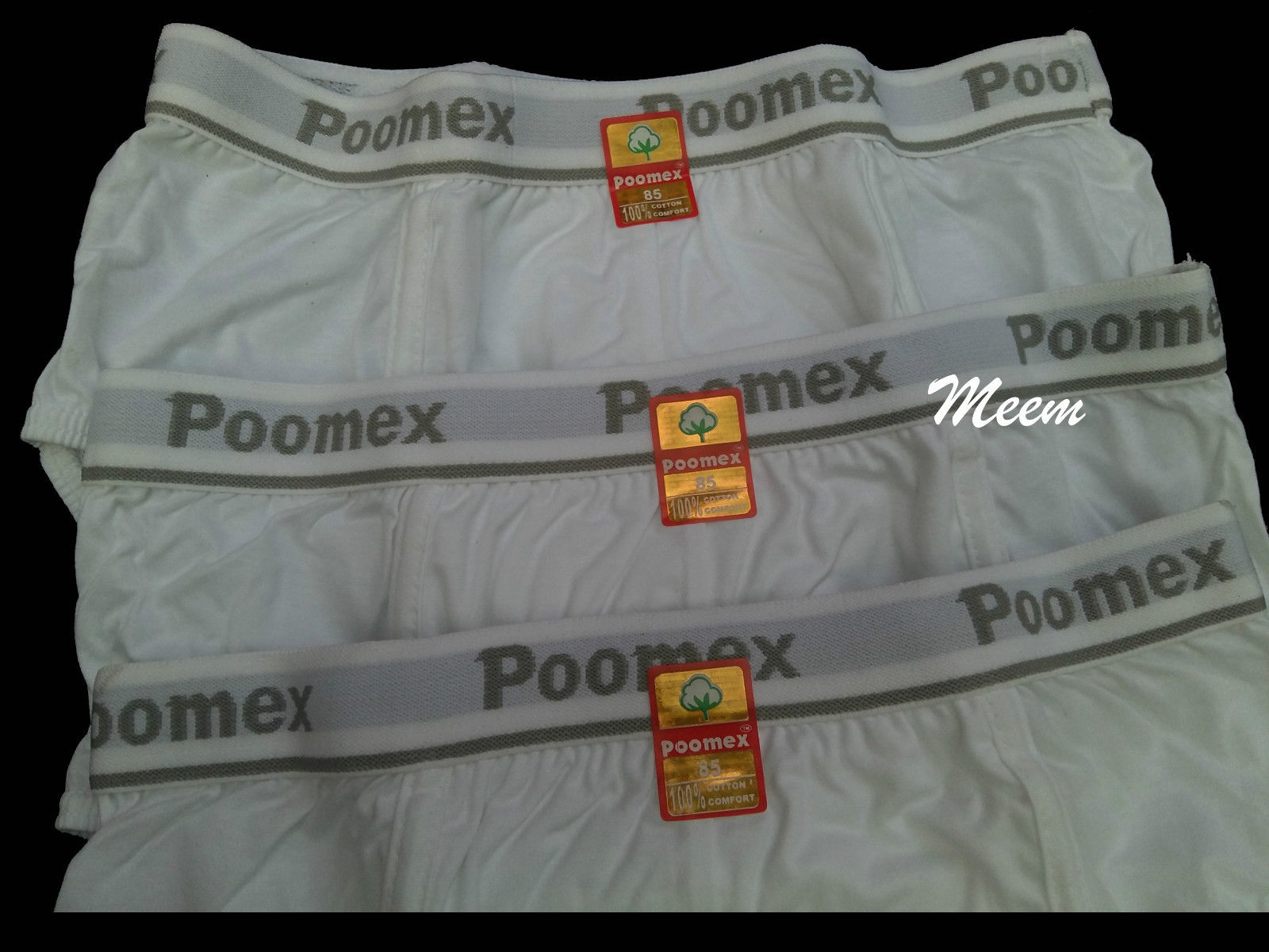 Poomex Gents Jetty Brief White Colour 100% Cotton - Faritha