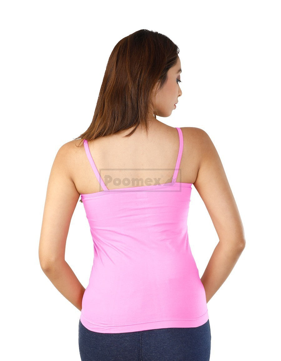 Poomex Comfed Cotton Ladies Slip Comisole Pink, Maroon, Lotus, Coral, Lavendar Colours