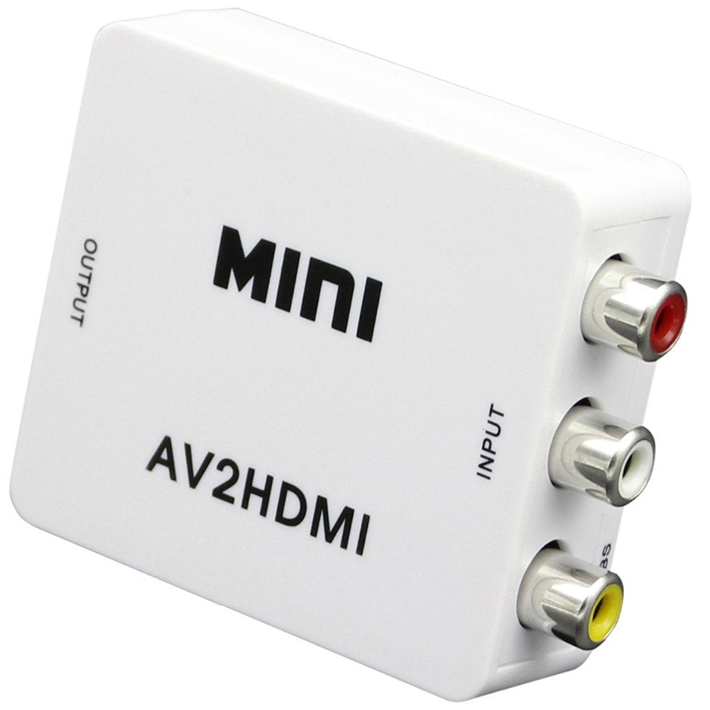 AV2HDMI 1080P RCA, AV, CVBS to HDMI Mini Composite Converter Adapter