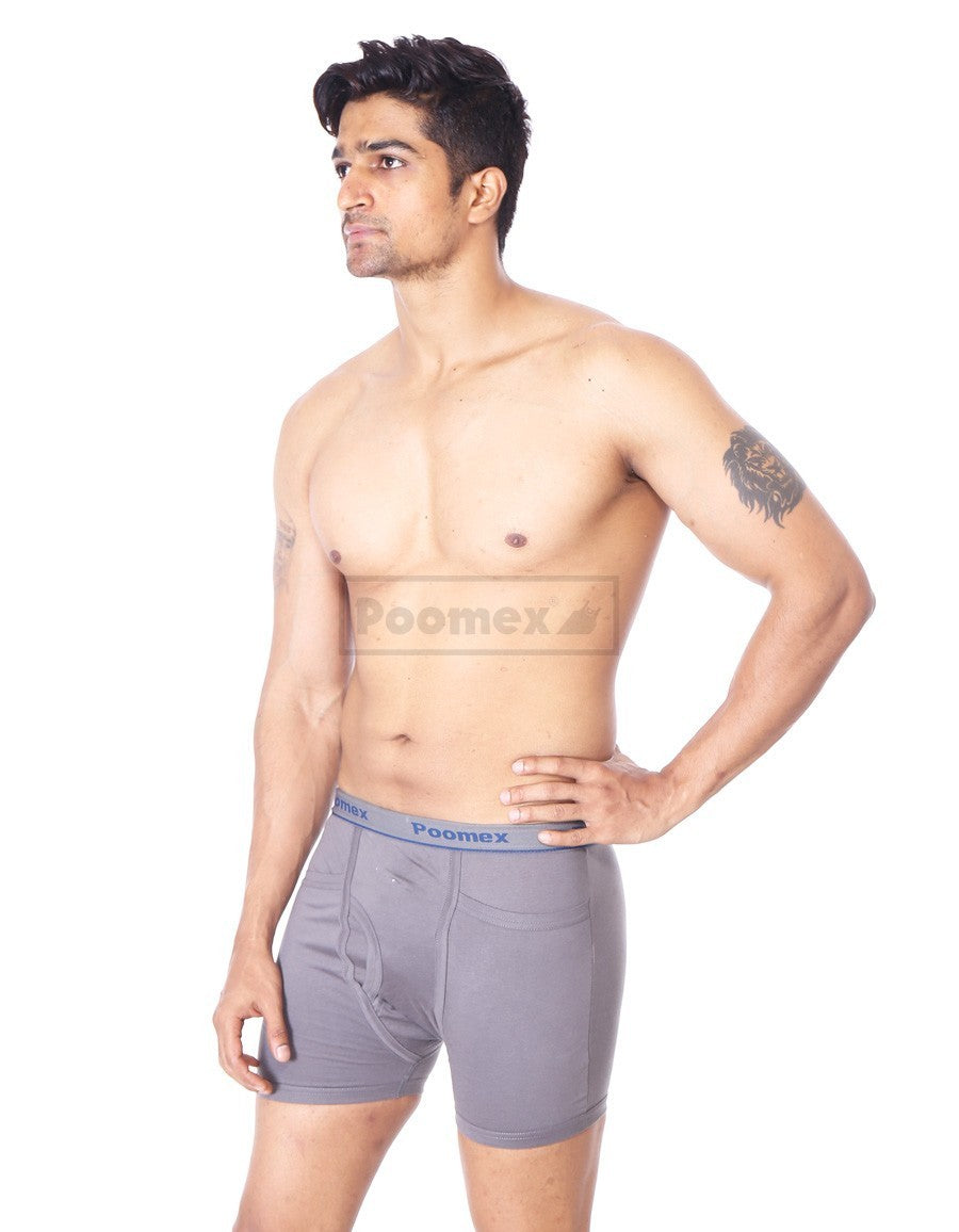 Poomex Pocket Trunk for Boys & Men's/Innerwear/Underwear-(Pack of 3,Random  Colours)