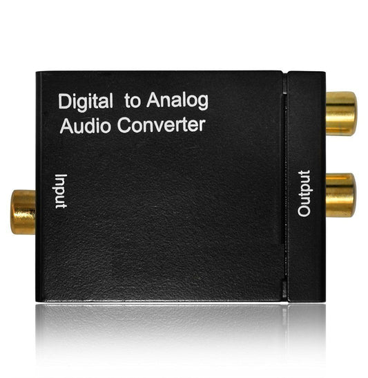 Digital to Analog Audio Converter with Optical Input and RCA Output