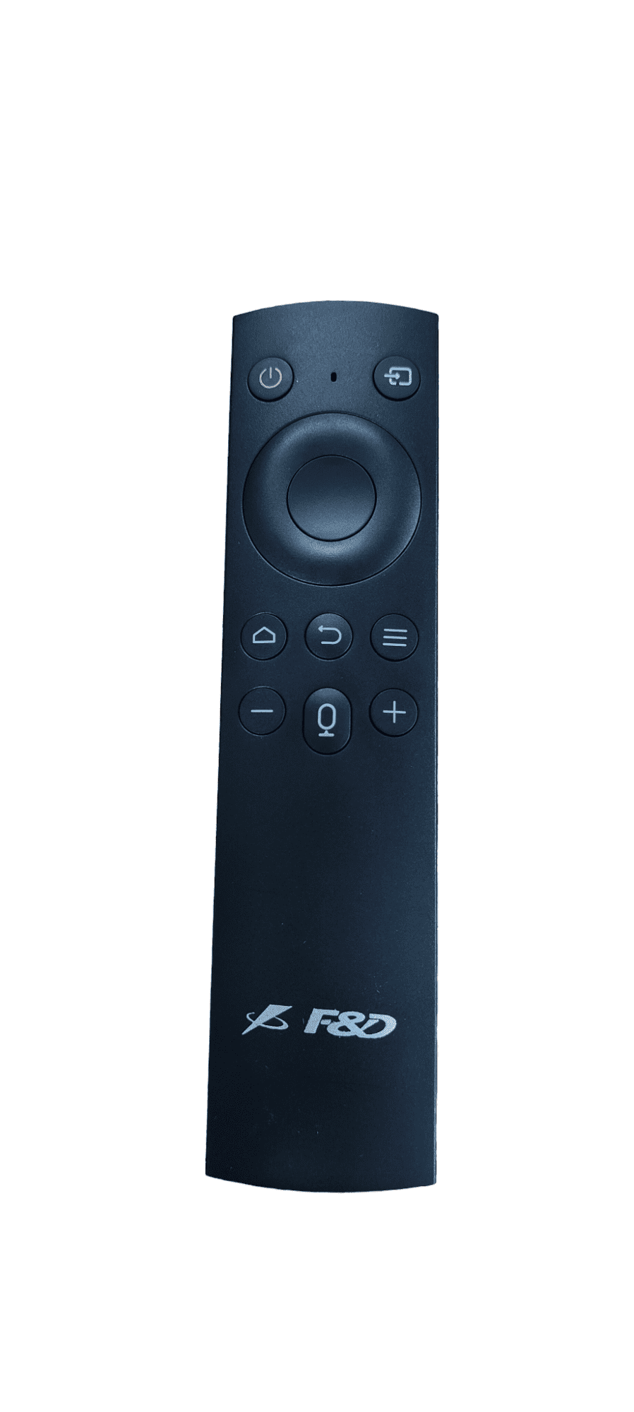 F&D Smart LED TV Remote with Voice and Dongle front view — compatible India Faritha 2026