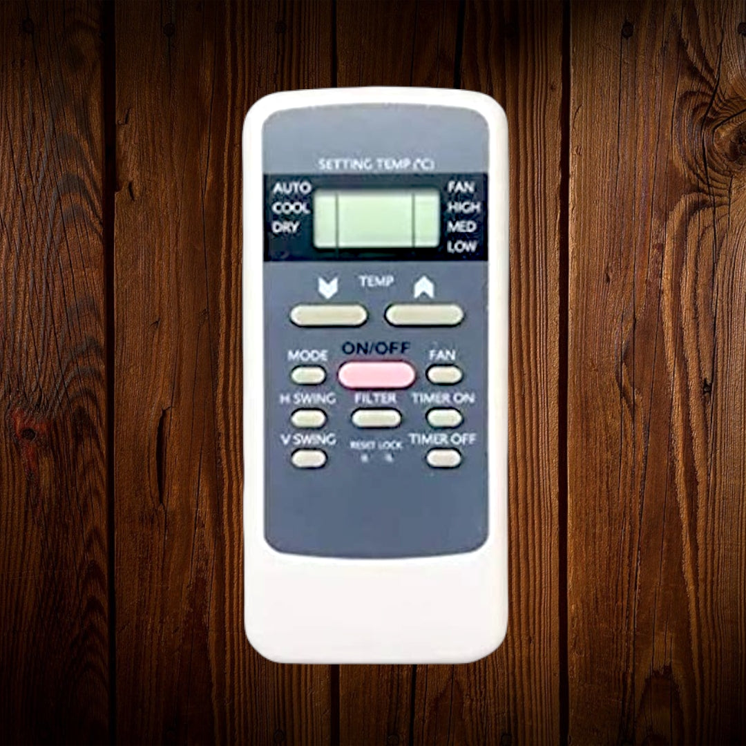Hitachi air conditioner remote front view — universal India 2026