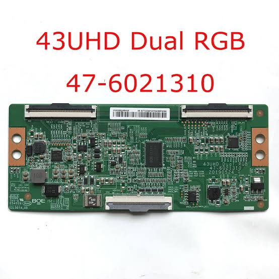 HV430QUBH10 T-Con Board Replacement for 43" UHD Dual RGB 47_6021310 TVs