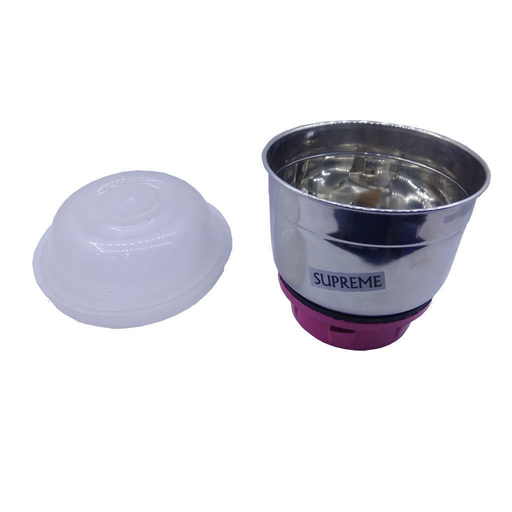 Stainless Steel Grinder Small Jar/Chutney Attachment 300ml Suitable for All Mixie - Faritha
