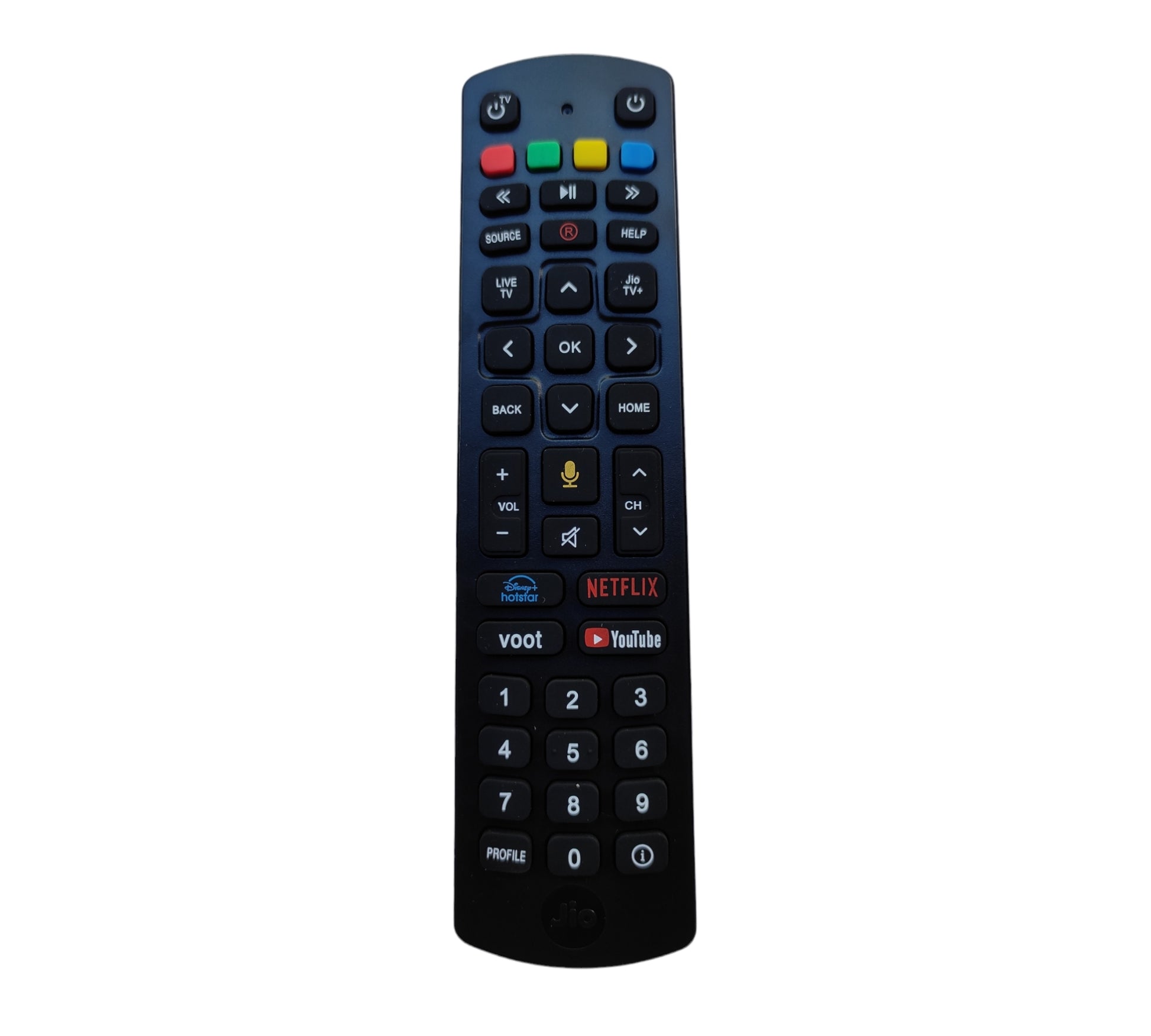 Original Airtel Xstream HD STB Remote — voice Netflix YouTube Prime Video India Faritha