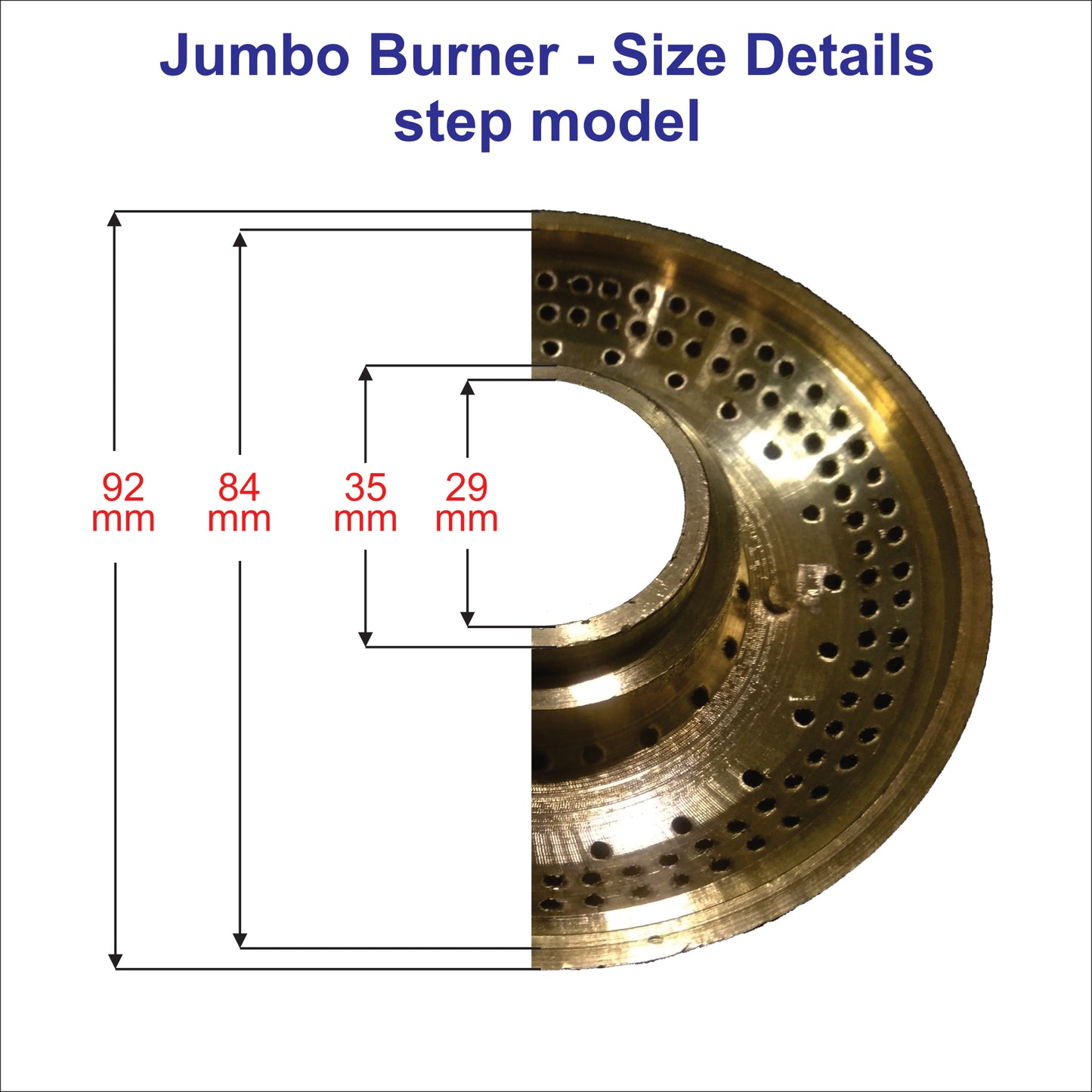 3 nos gas stove burner for Vidiem Glass top stove SMJ - Faritha