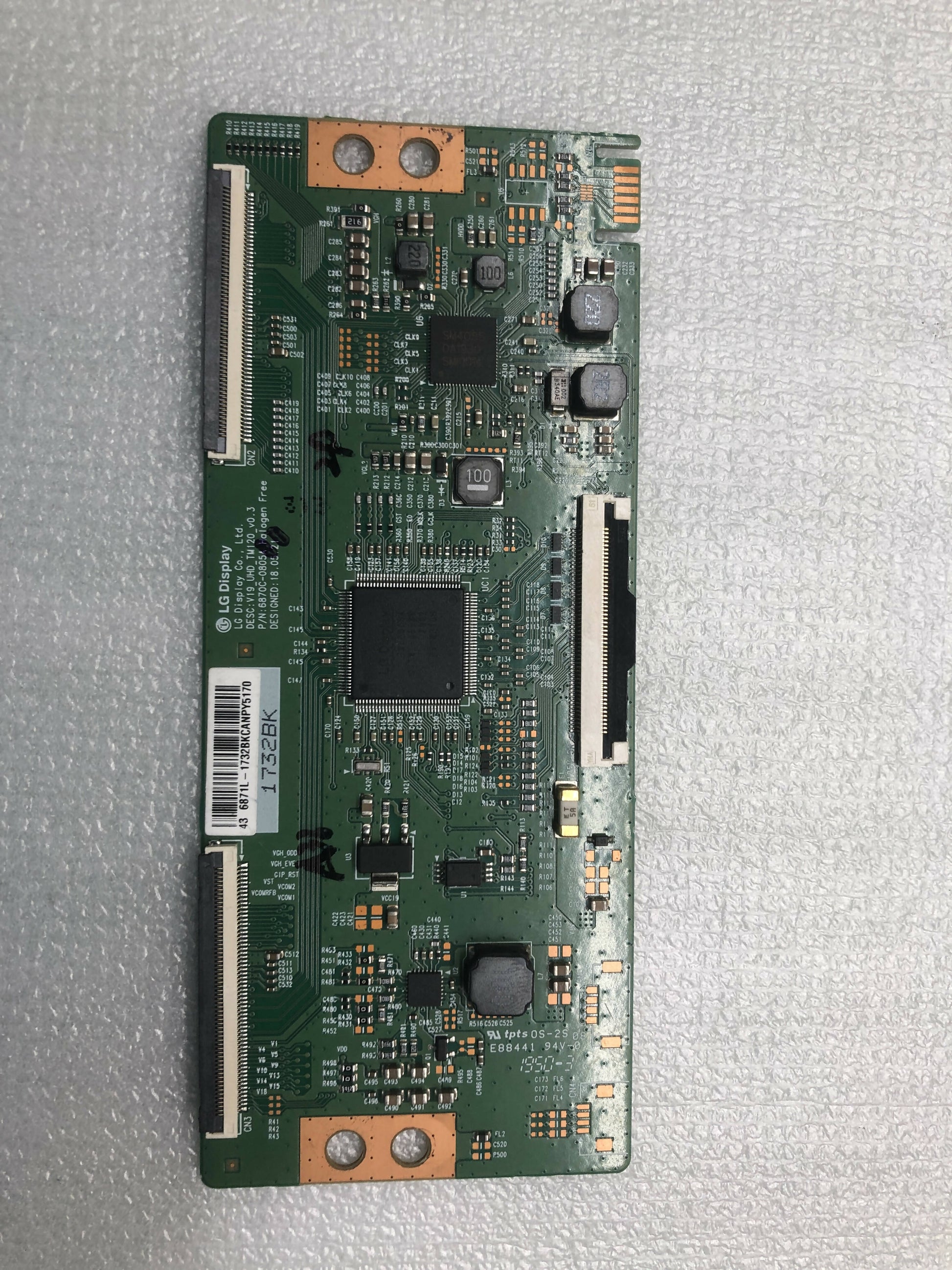 LG 6870C-0805A T-Con Board for 43″ and 49″ 4K UHD TV