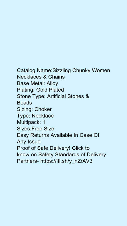 Sizzling Chunky Women Necklaces & Chains - Faritha