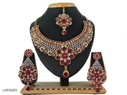 Women's Alloy Gold Plated Jewellery Set