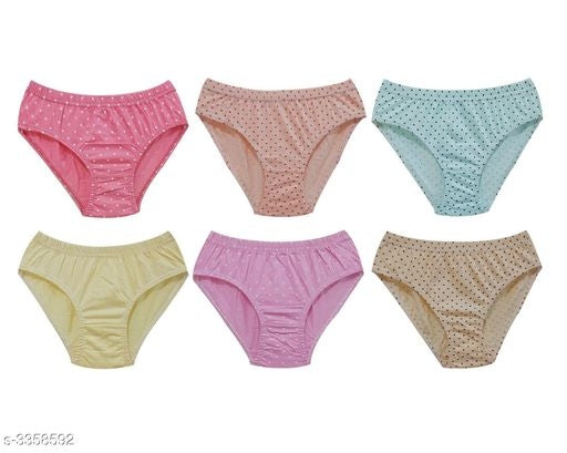 6 Nos Combo Women Girl Panties innerwear Underwear - Faritha