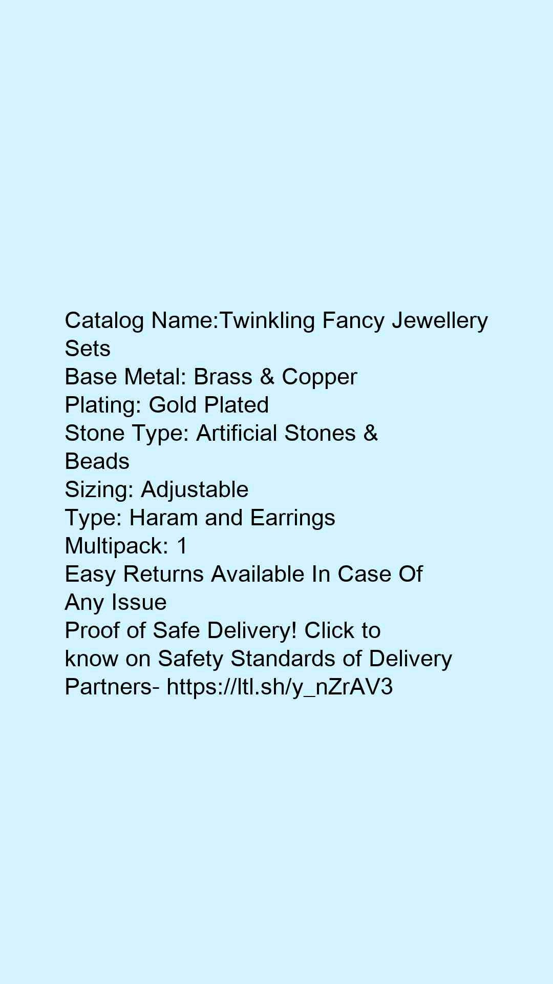 Twinkling Fancy Jewellery Sets